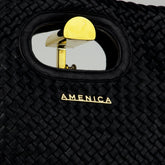 Чорна сумка шкіряна Amenica 106