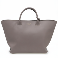 Сіро-бежева сумка шкіряна HERO 06107-1