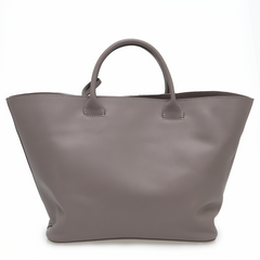 Сіро-бежева сумка шкіряна HERO 06107-1