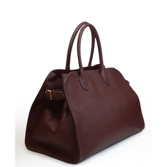 Бордова сумка шкіряна PEGGY 06243