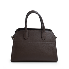 Темно-коричнева сумка шкіряна PEGGY 06244