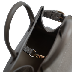 Темно-бежева сумка шкіряна PEGGY 06244